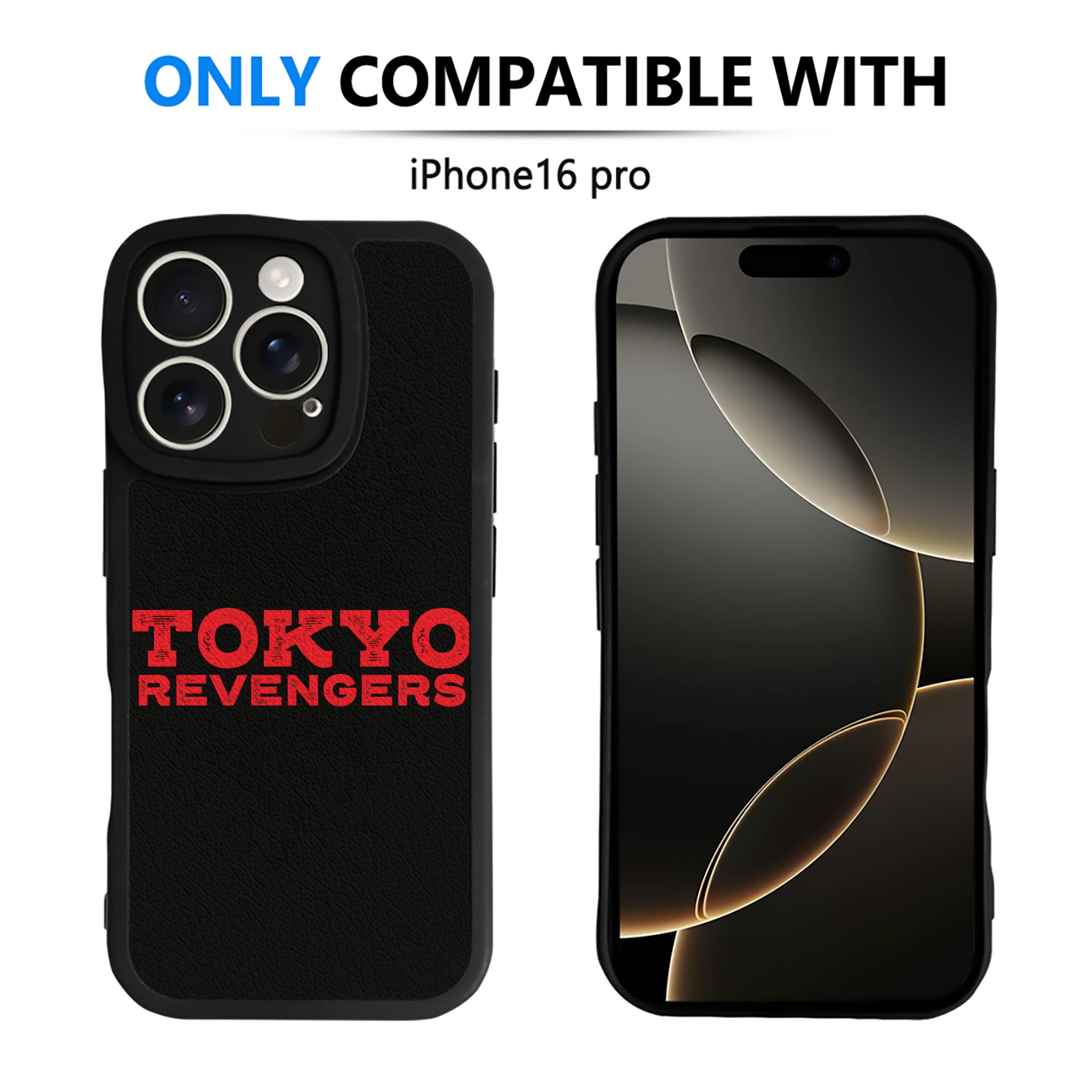 （画像用） 東京リベンジャーズ Tokyo Revengers 【iPhone 16シリーズ対応】シリコンスマホケース（レザー調） 材質：シリコン